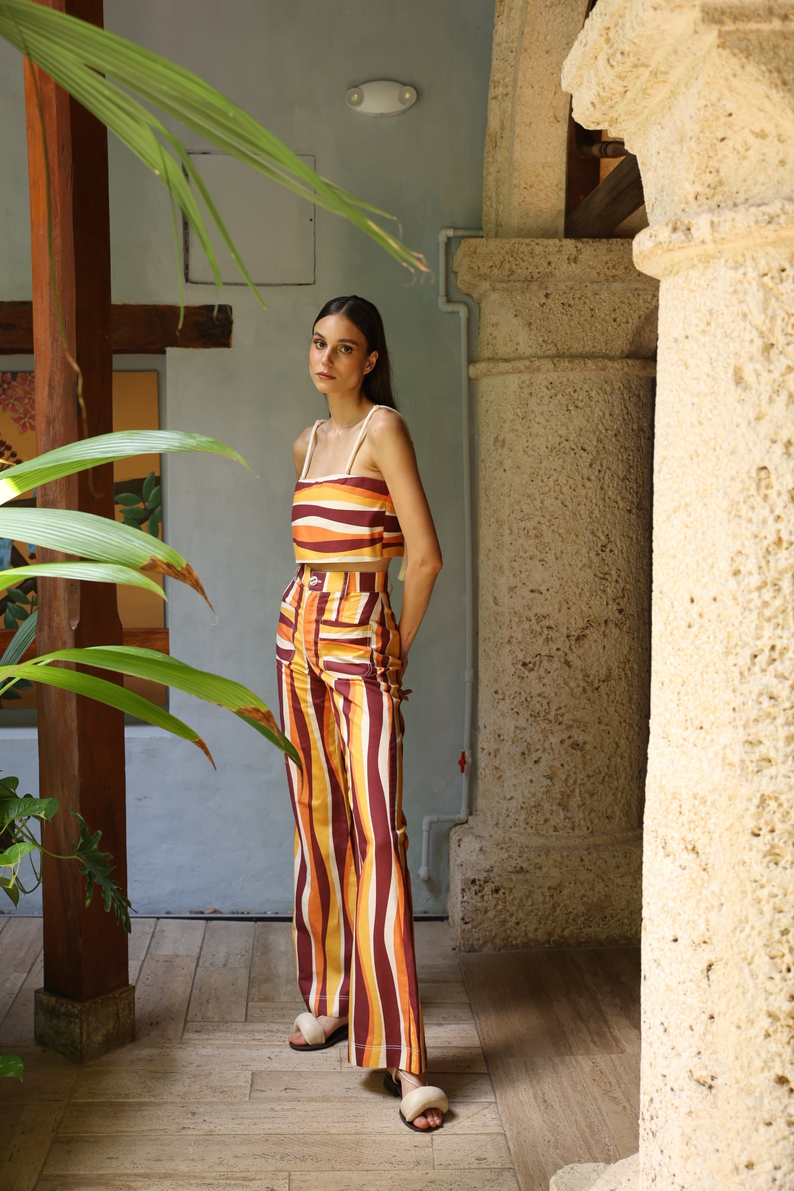 Pantalon lino lukas bolsillos