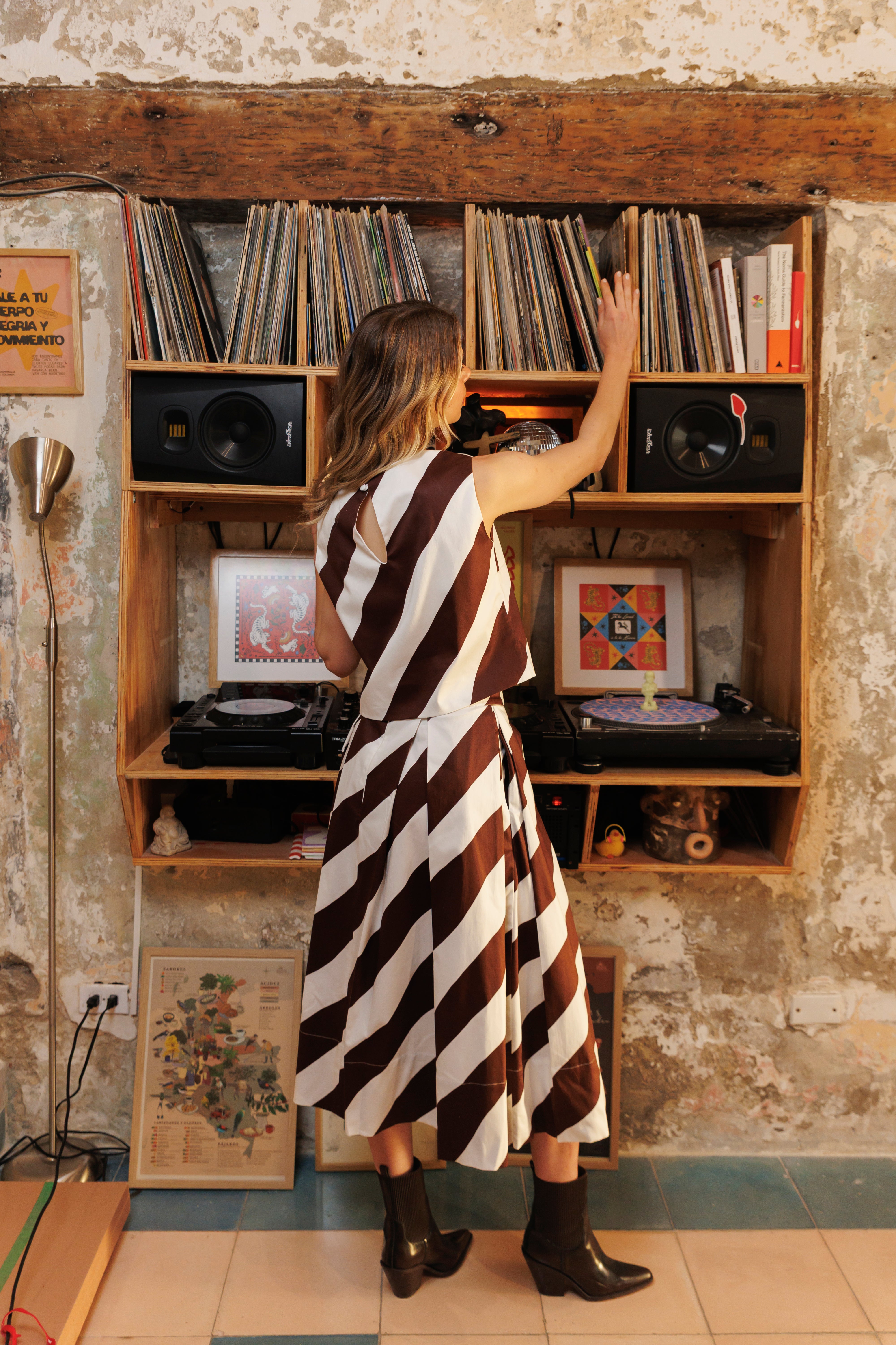 Blusa Sisa Algodón Estampada Rayas