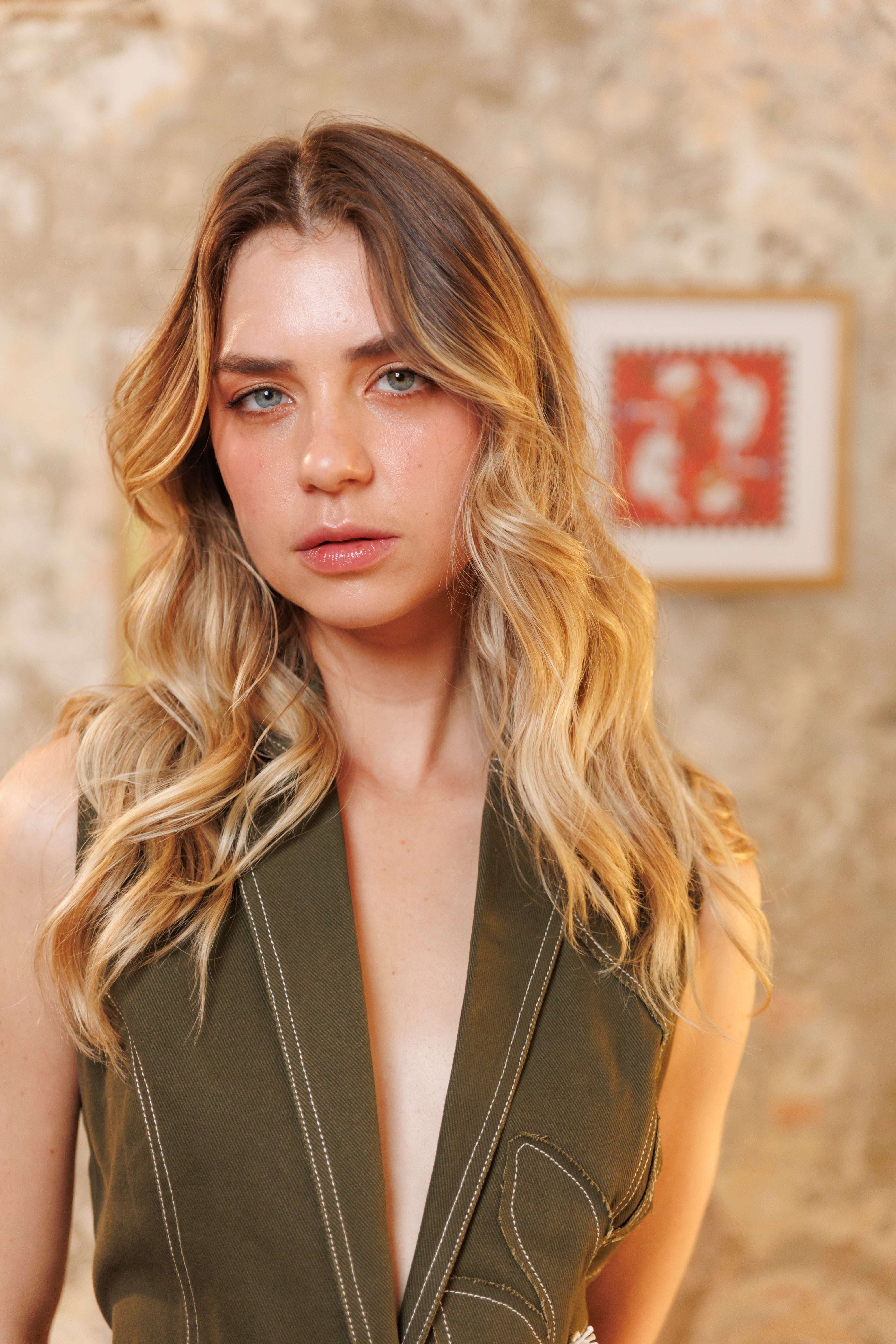 Vest Denim Flor Unicolor