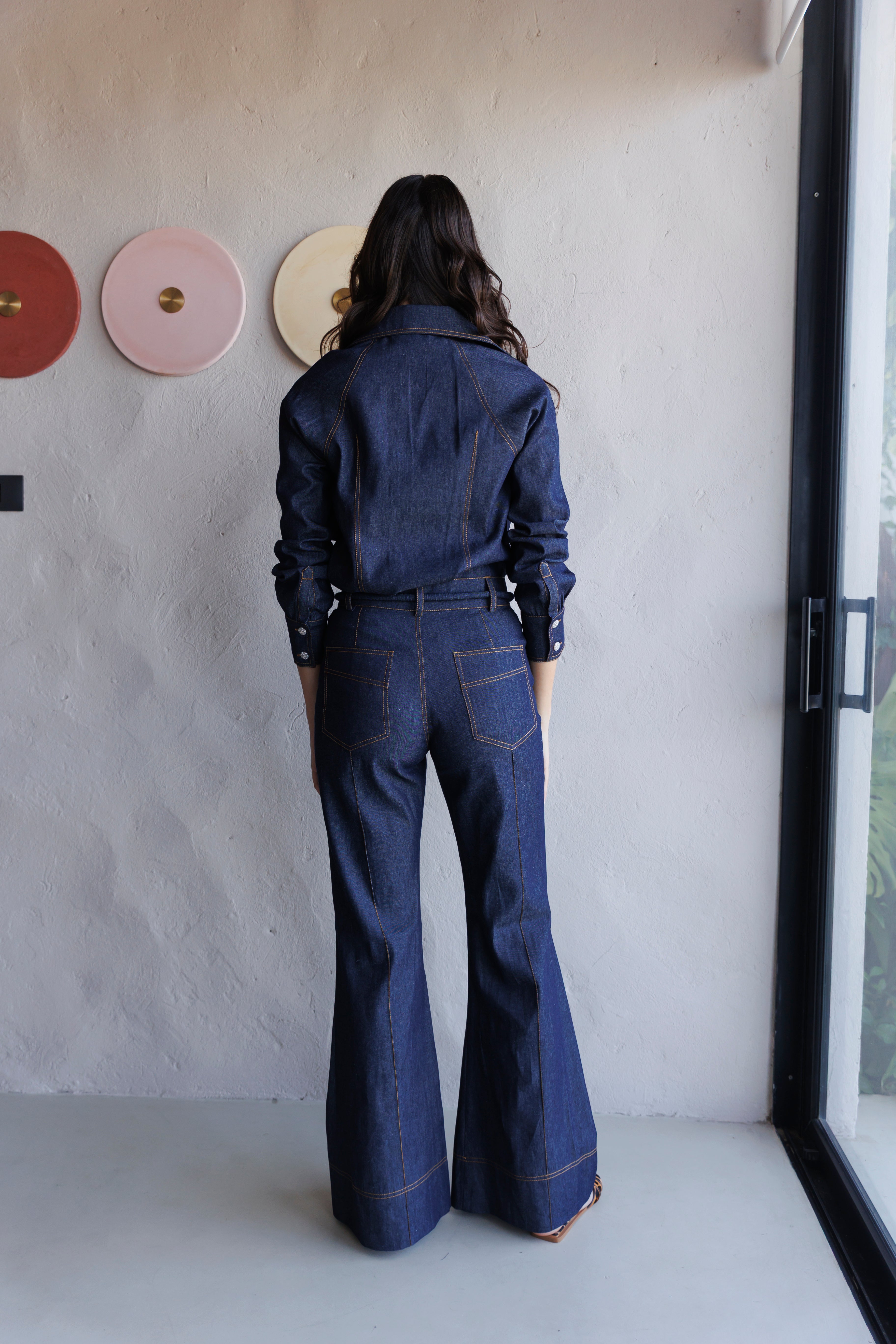 PANTALON DENIM PESPUNTE