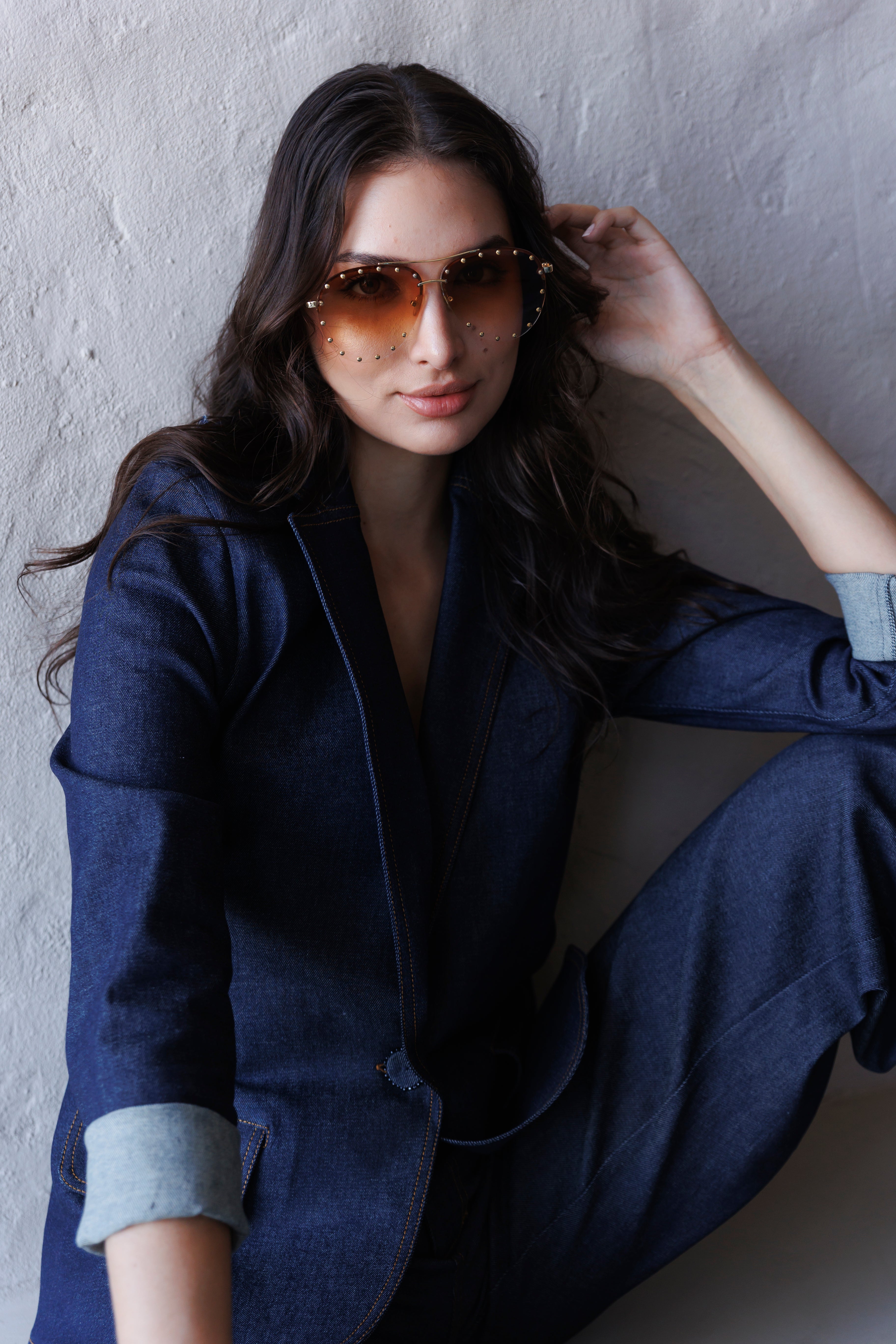 PANTALON DENIM BICOLOR