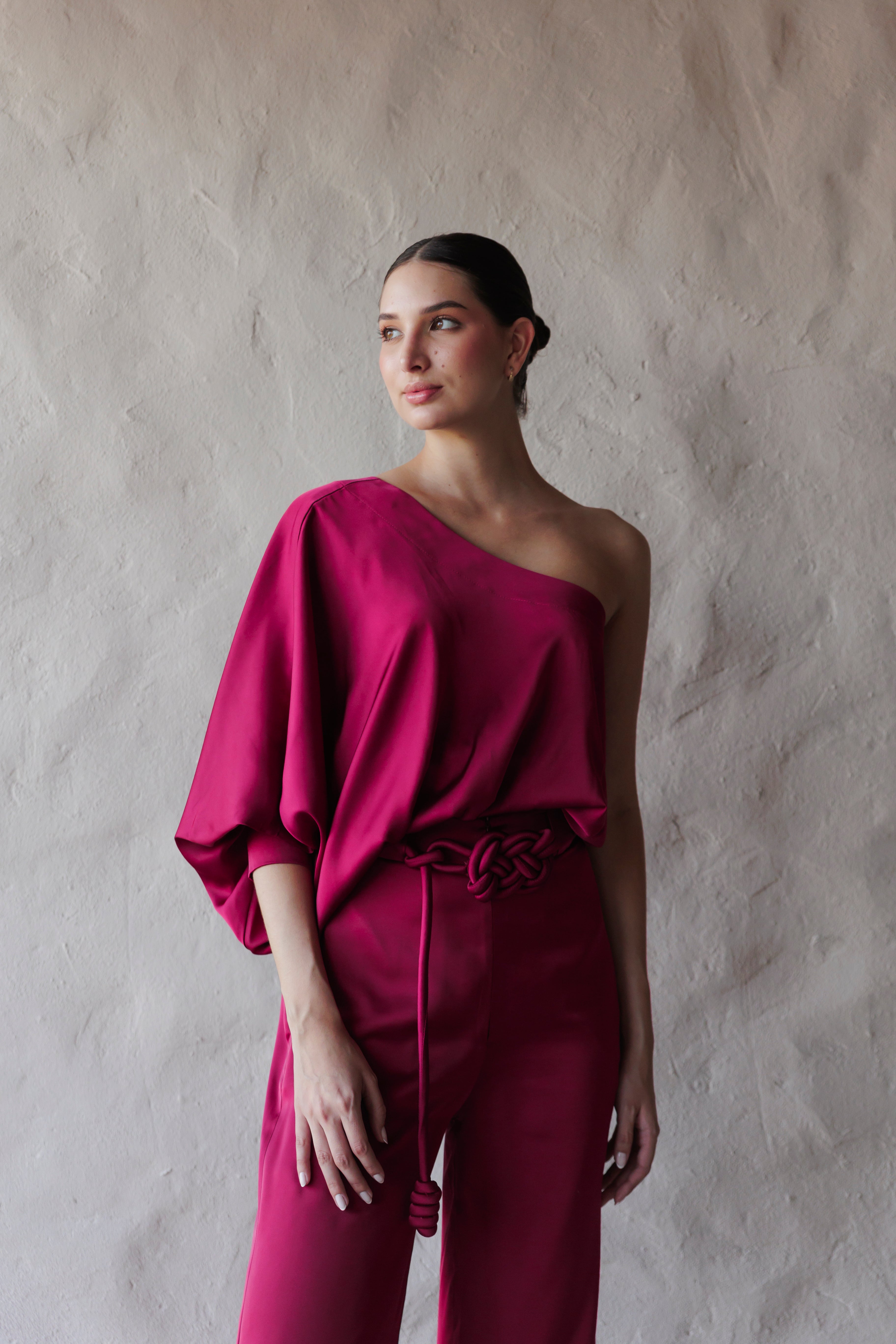 PANTALON SEDA UNICOLOR