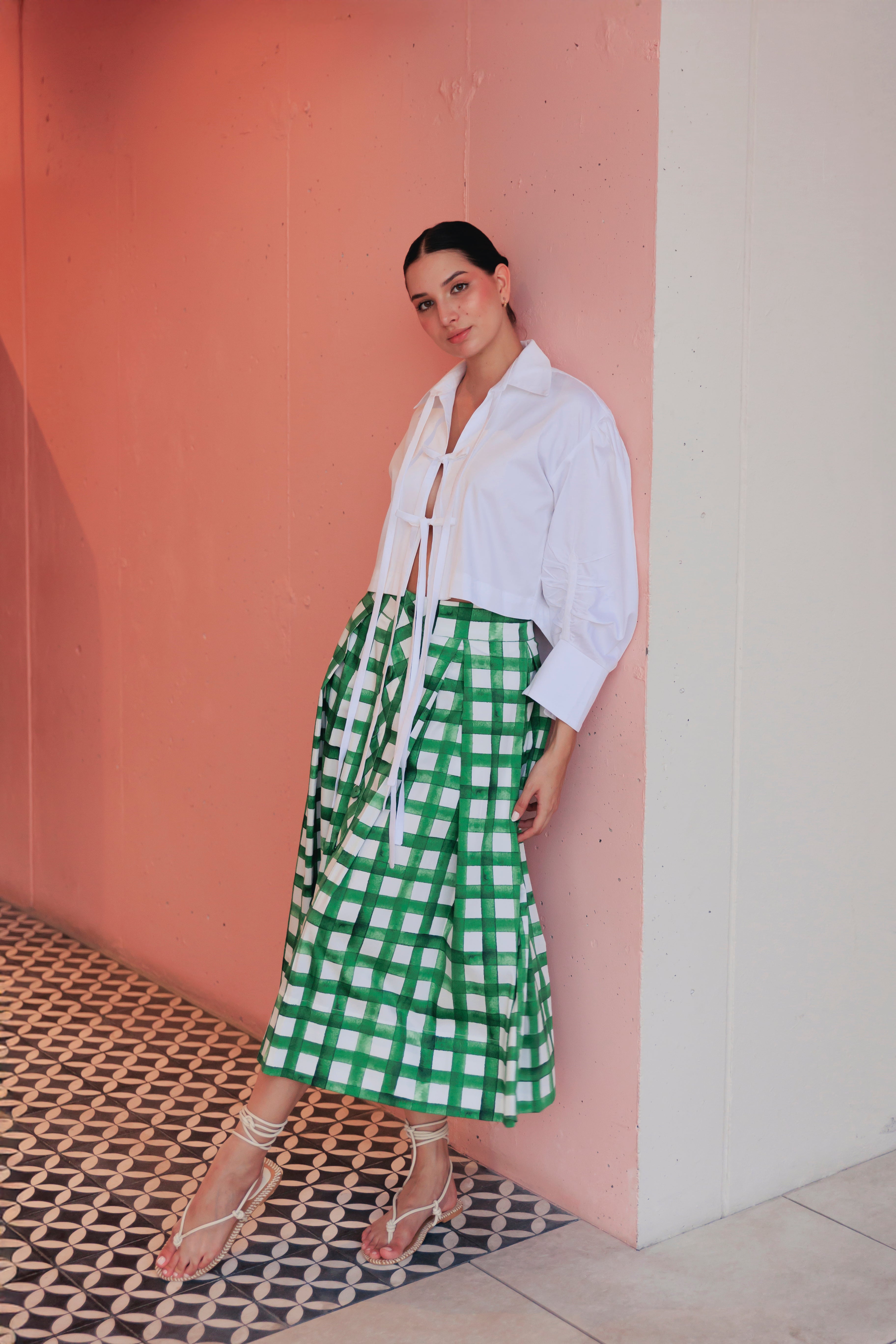 CAMISA ALGODÓN TIRAS