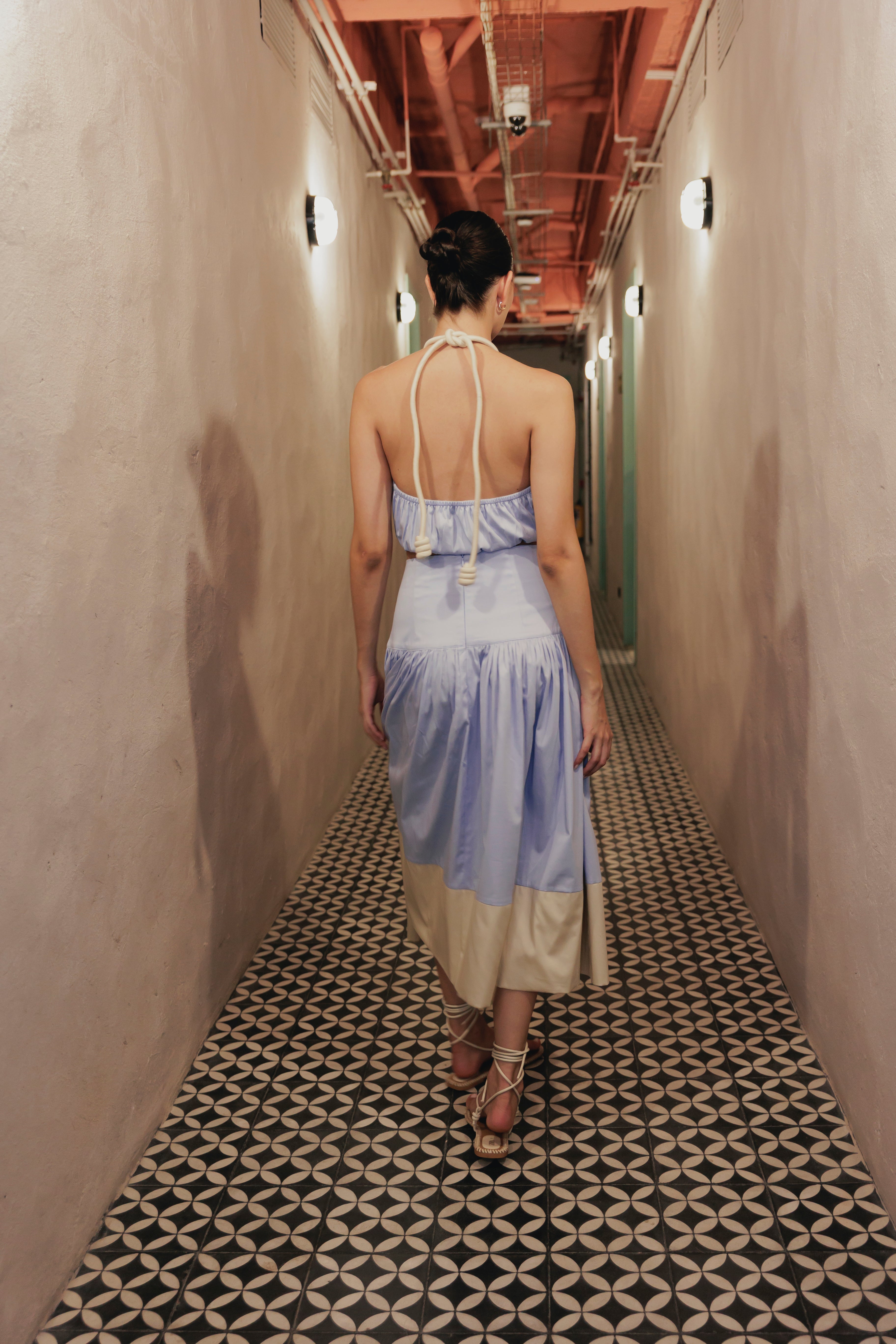 FALDA ALGODÓN BICOLOR