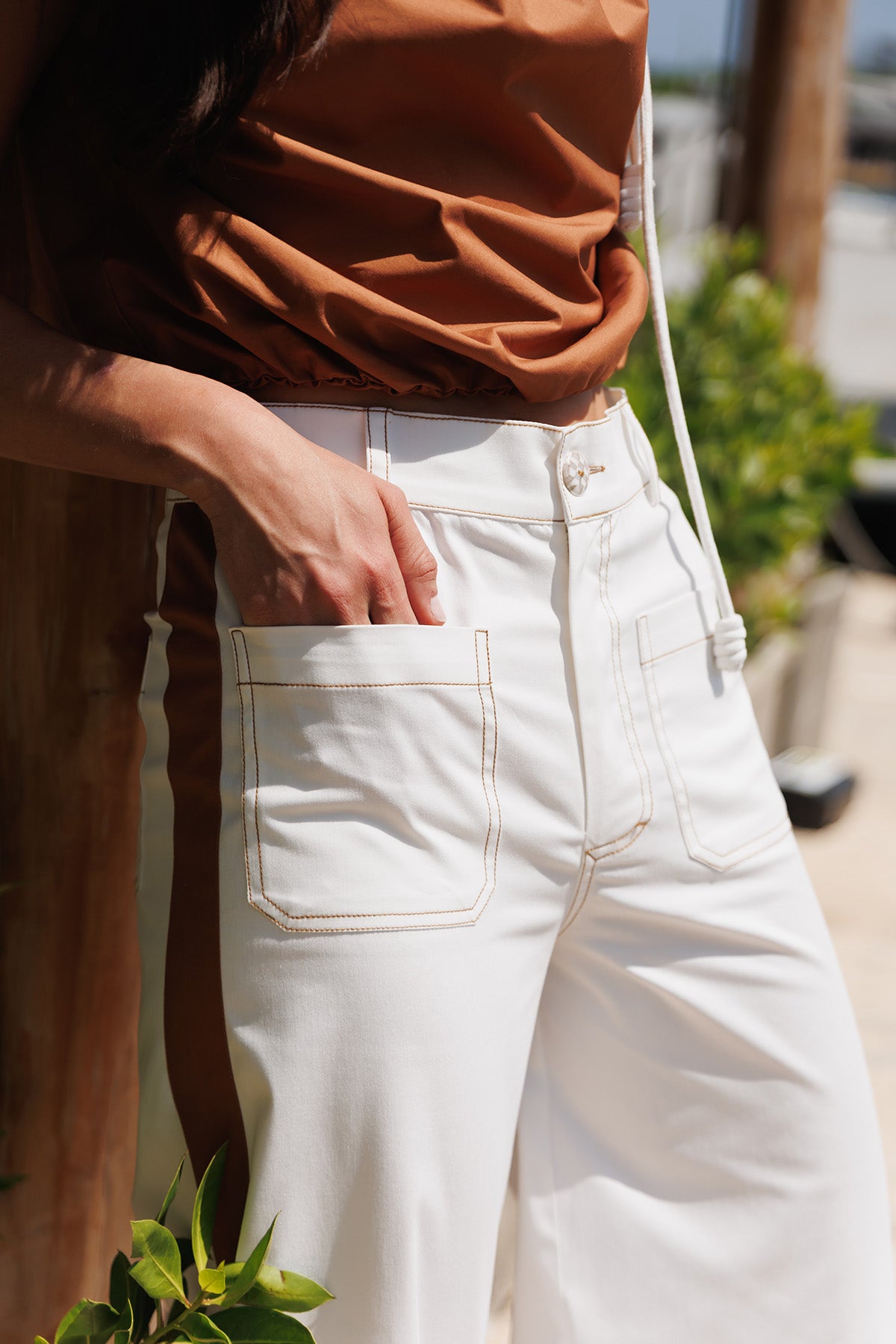Pantalon Algodon Bicolor