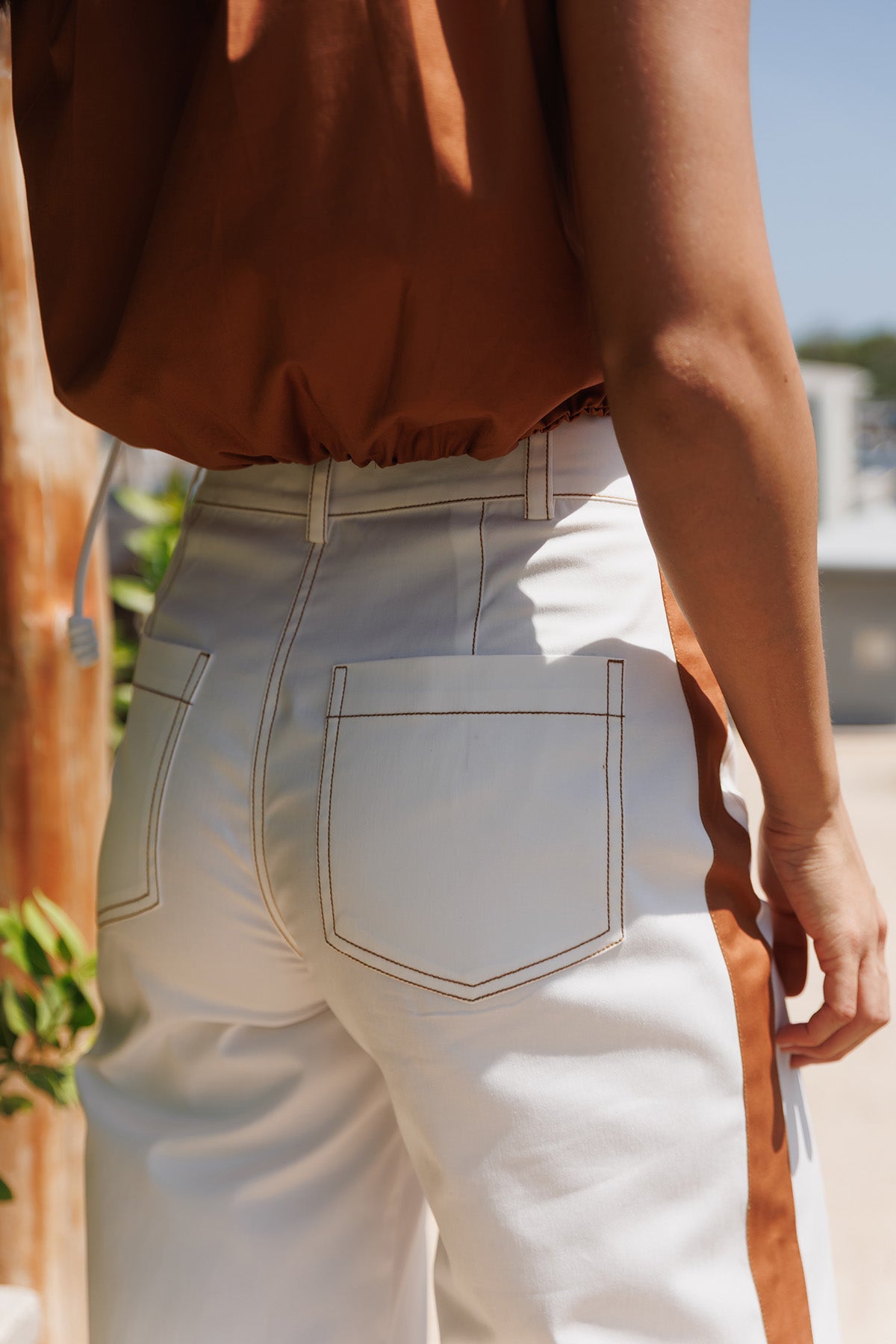 Pantalon Algodon Bicolor