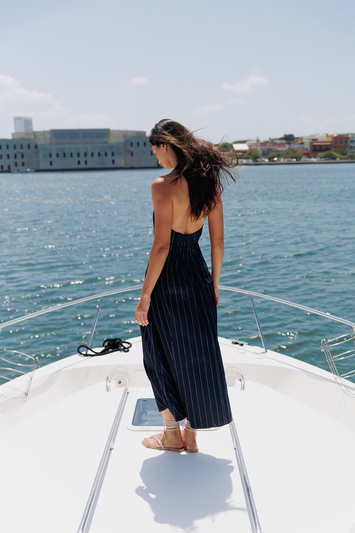 Vestido Denim Lineas