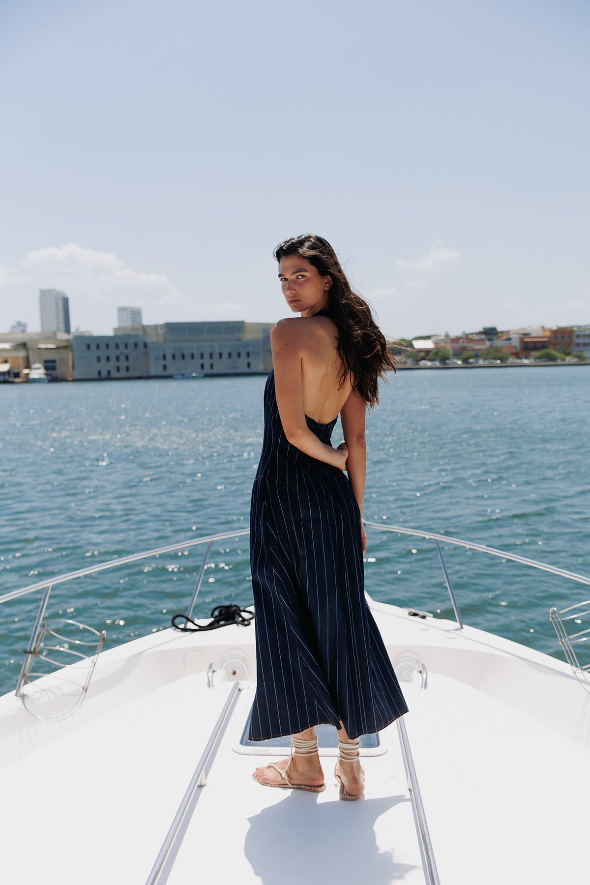 Vestido Denim Lineas