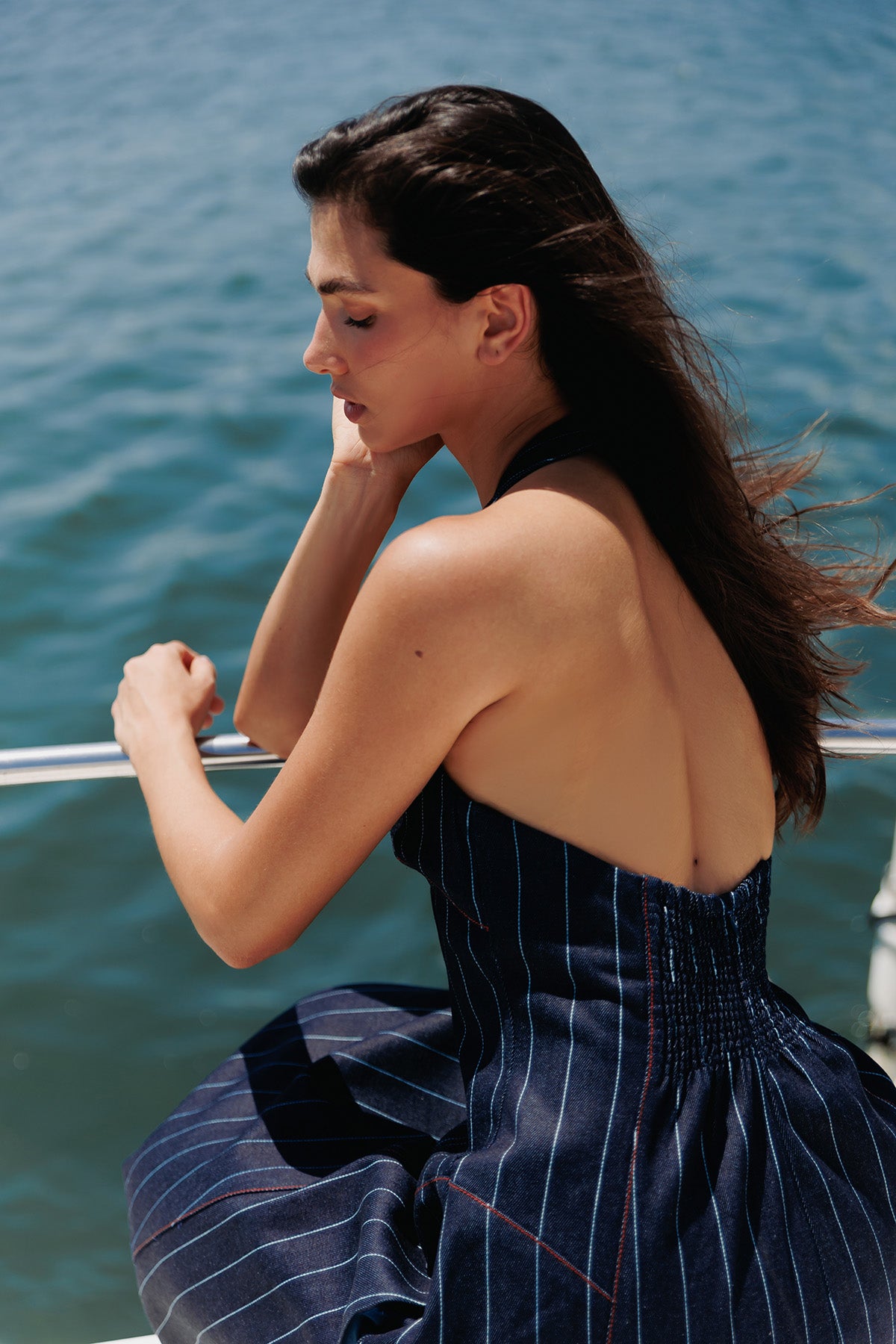 Vestido Denim Lineas