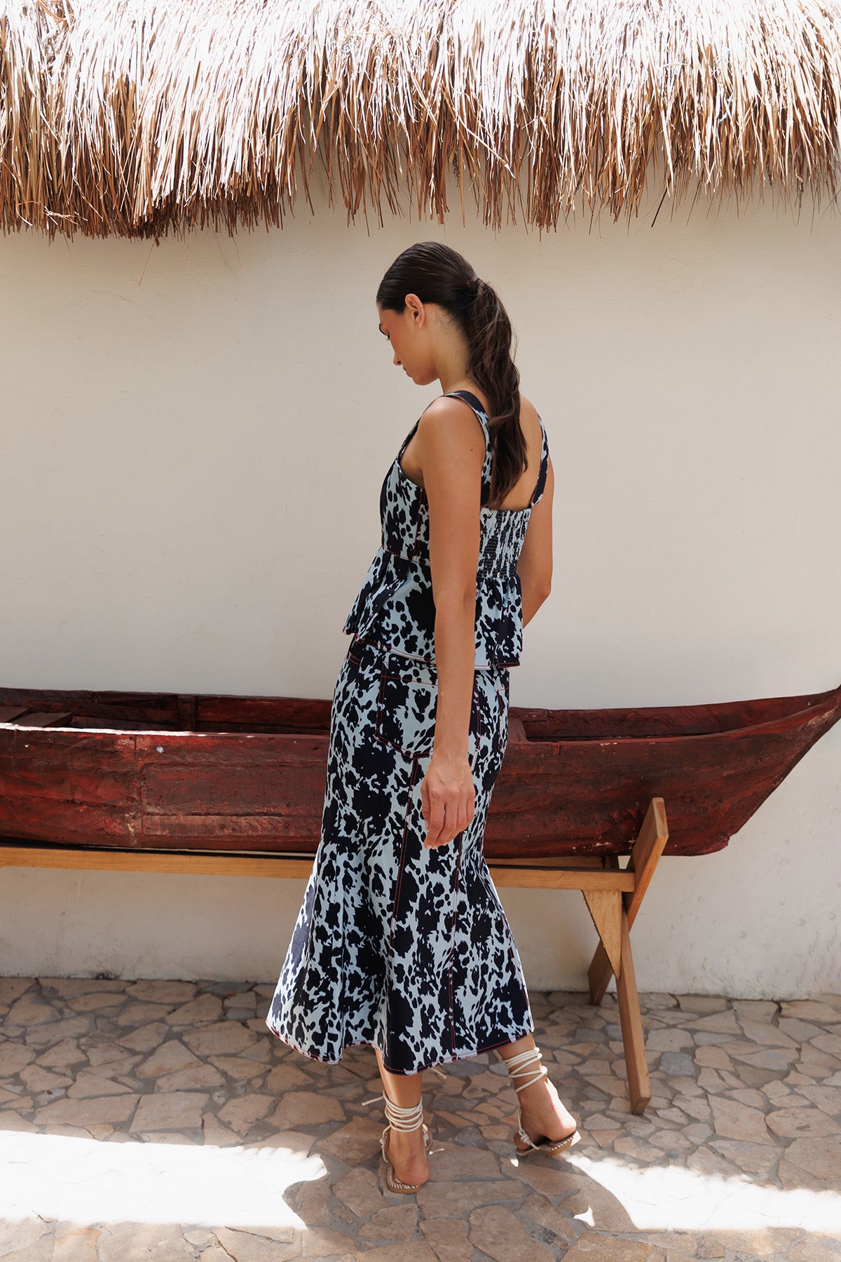 Falda Denim Manchas