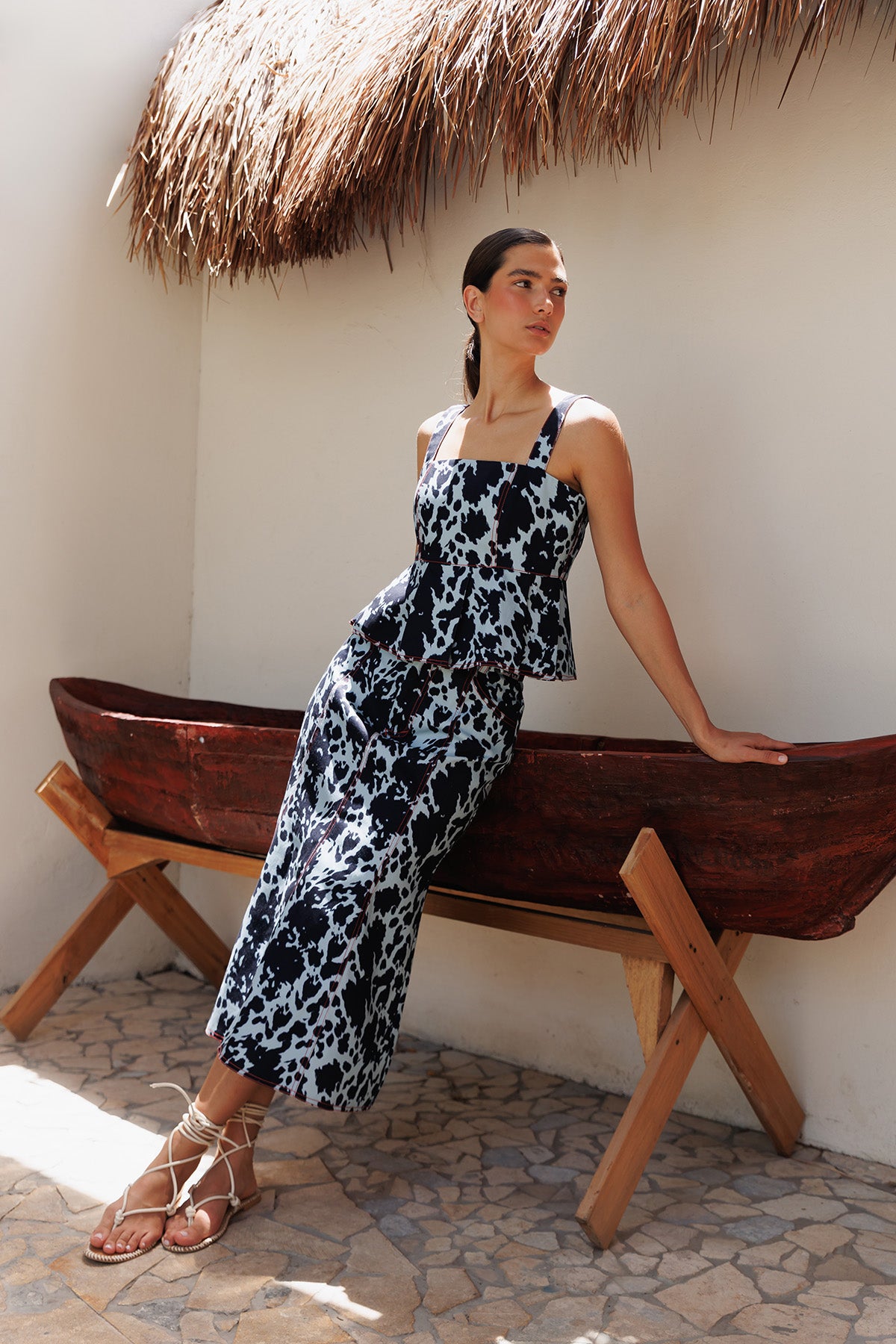 Falda Denim Manchas