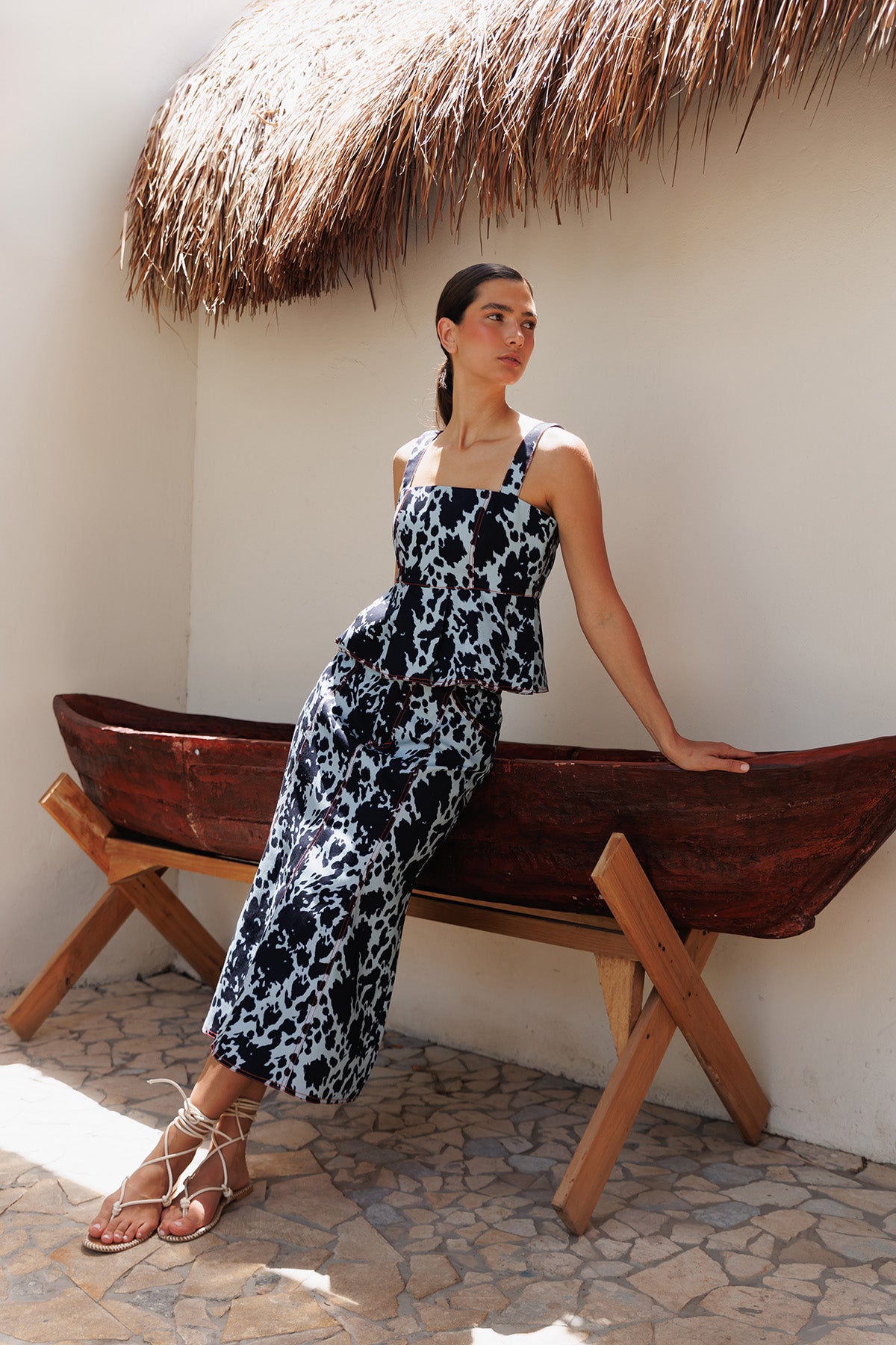 Falda Denim Manchas