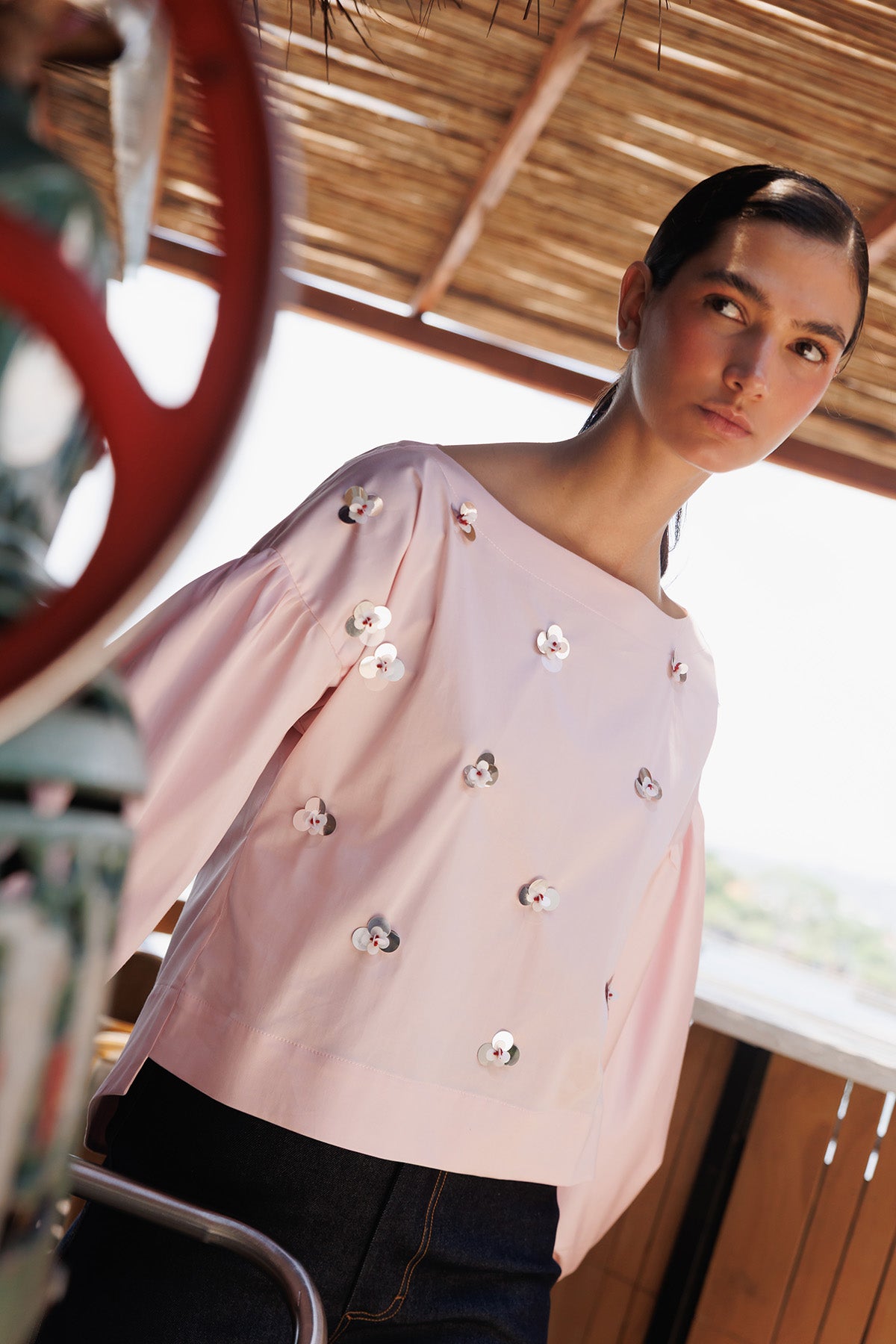 Blusa Algodon Con Recamados