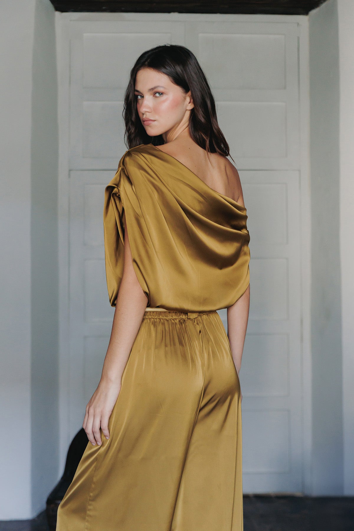 BLUSA SEDA UNICOLOR