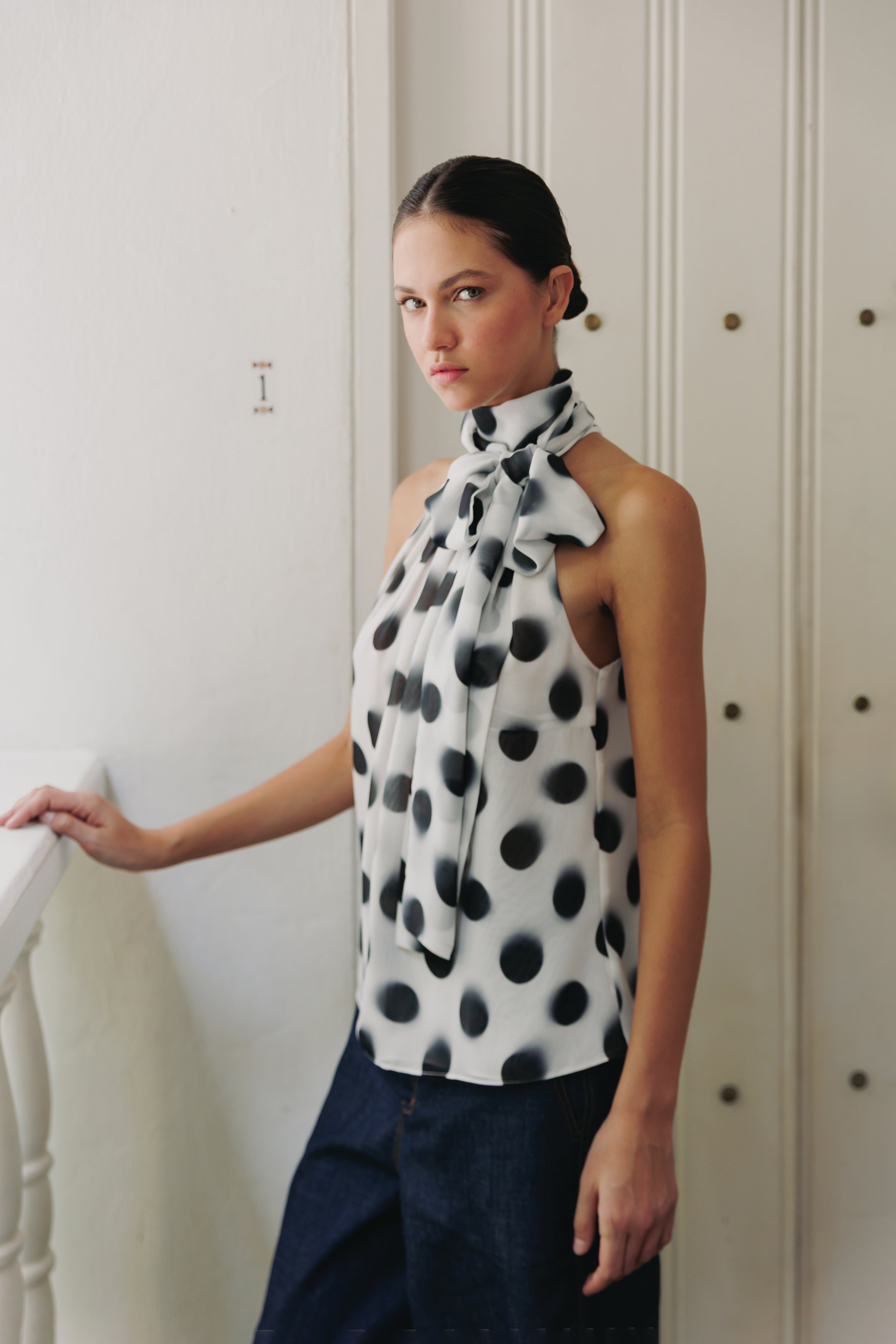 BLUSA CHIFON LUNARES
