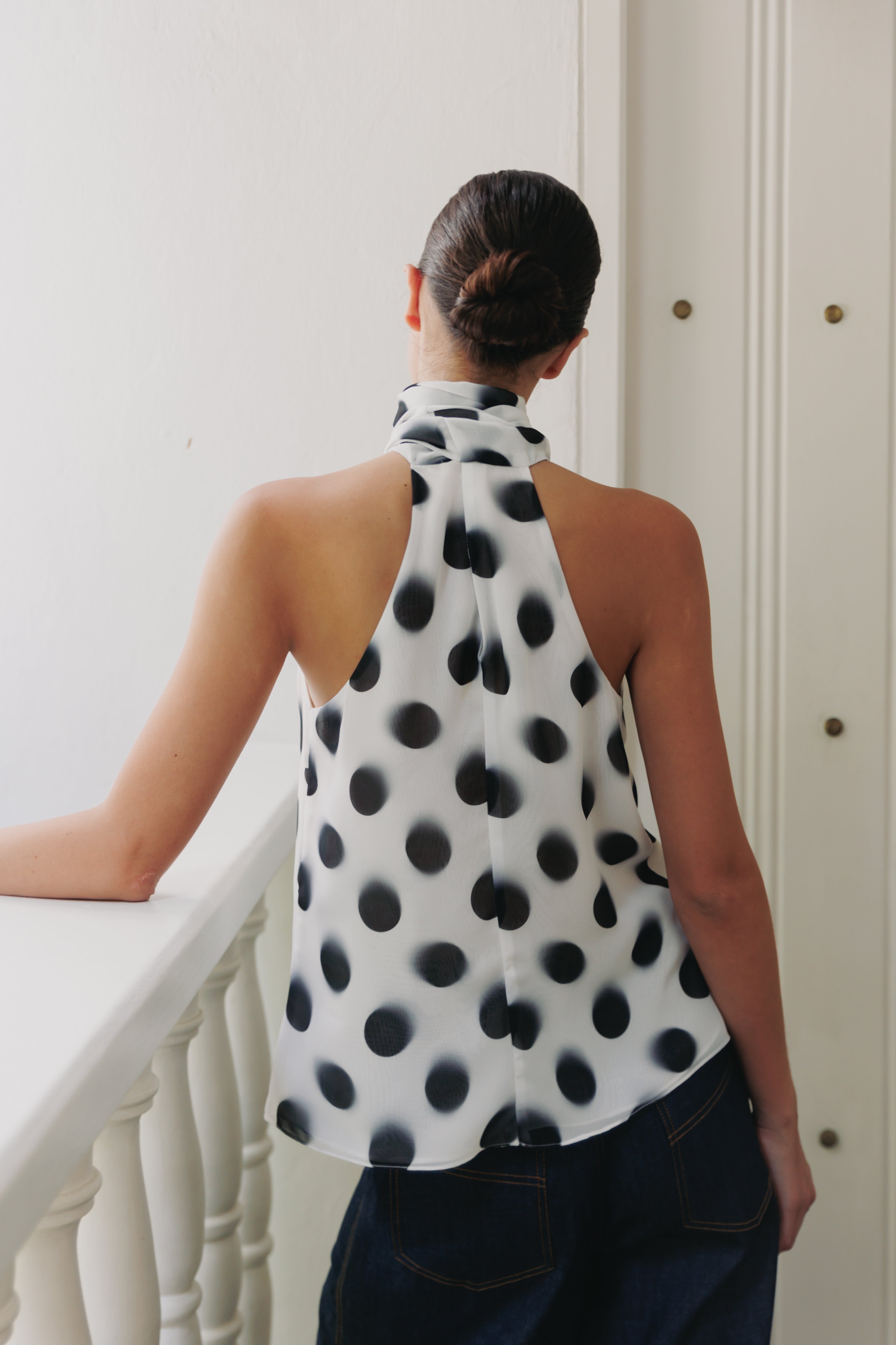 BLUSA CHIFON LUNARES
