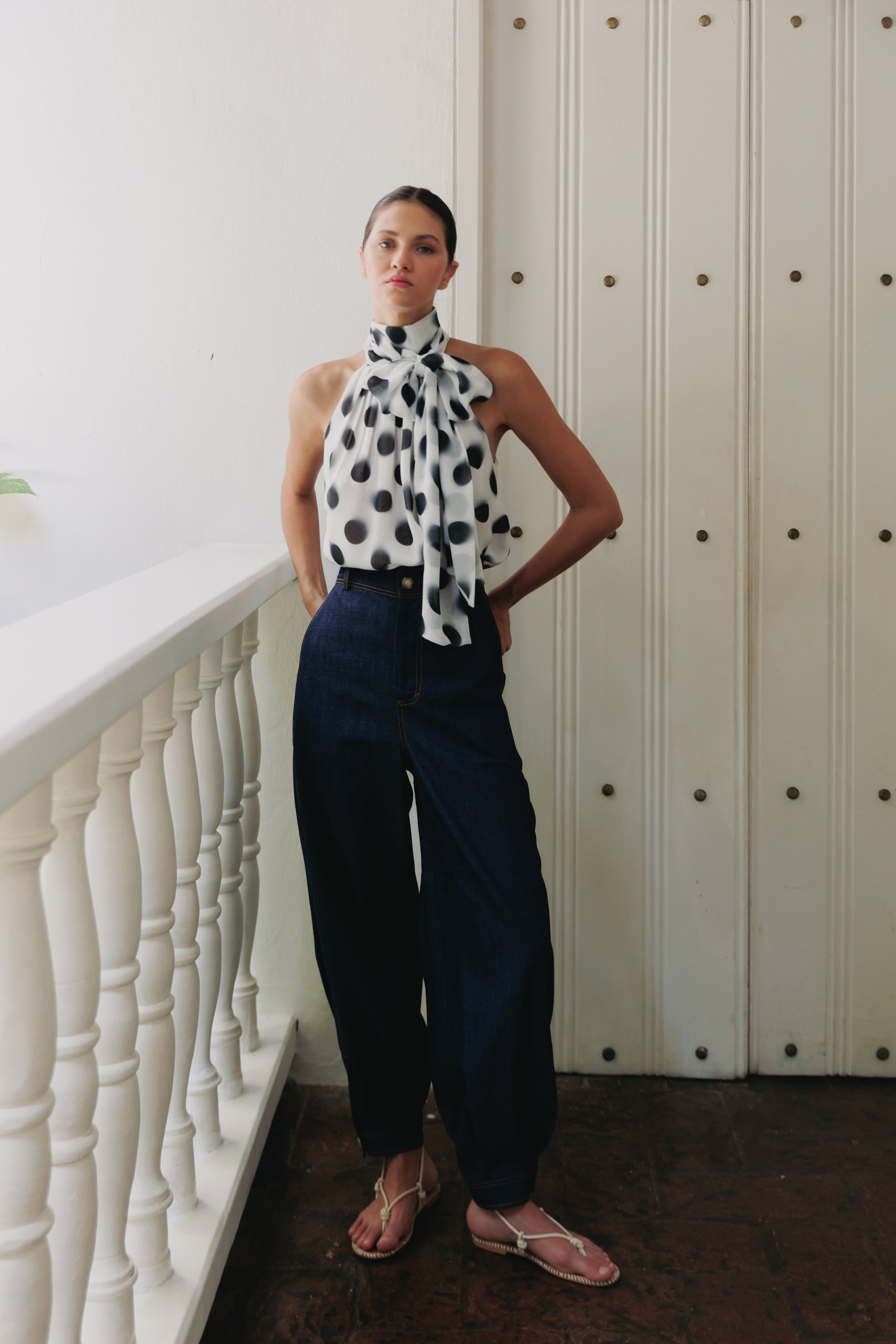 BLUSA CHIFON LUNARES
