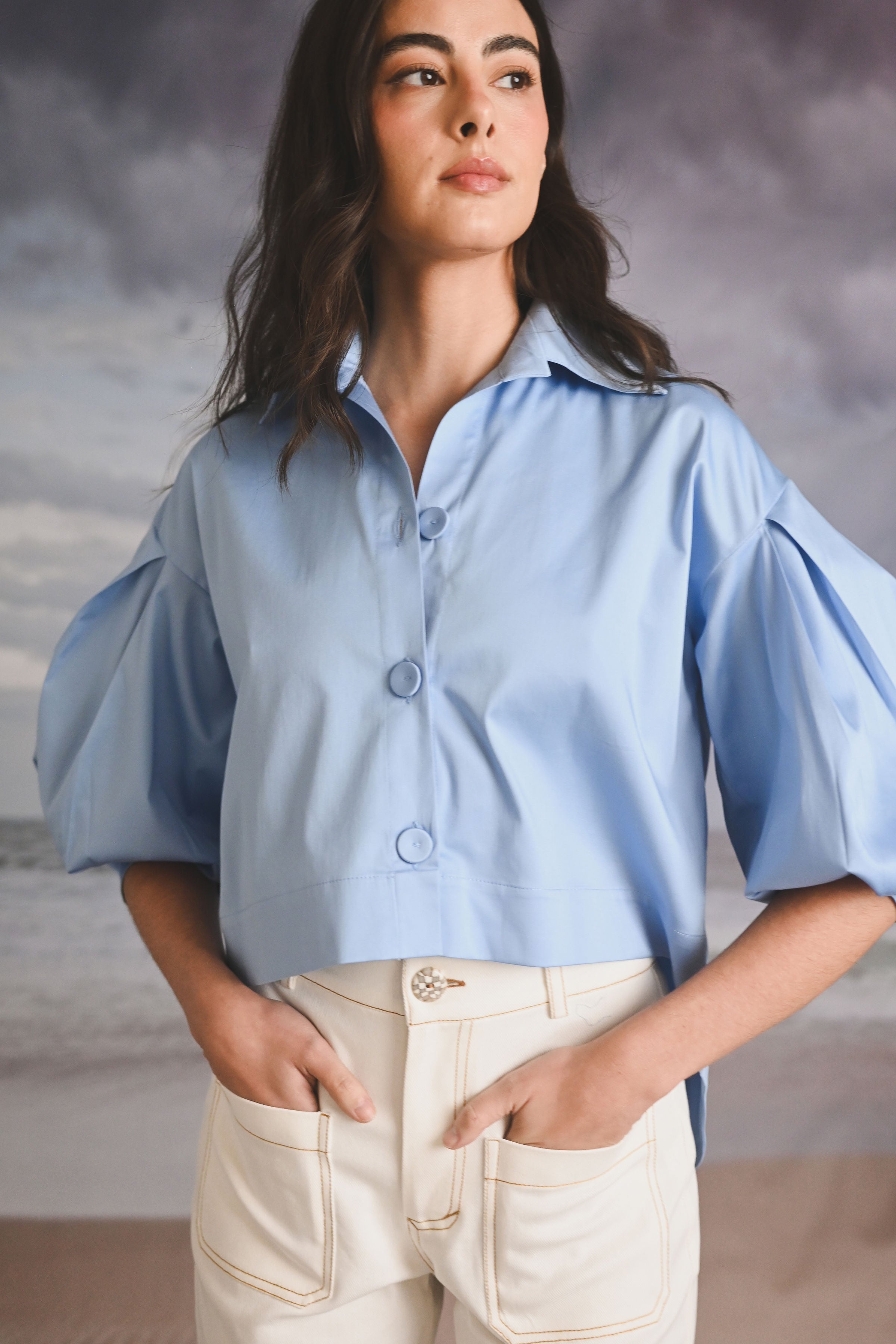 CAMISA ALGODÓN UNICOLOR