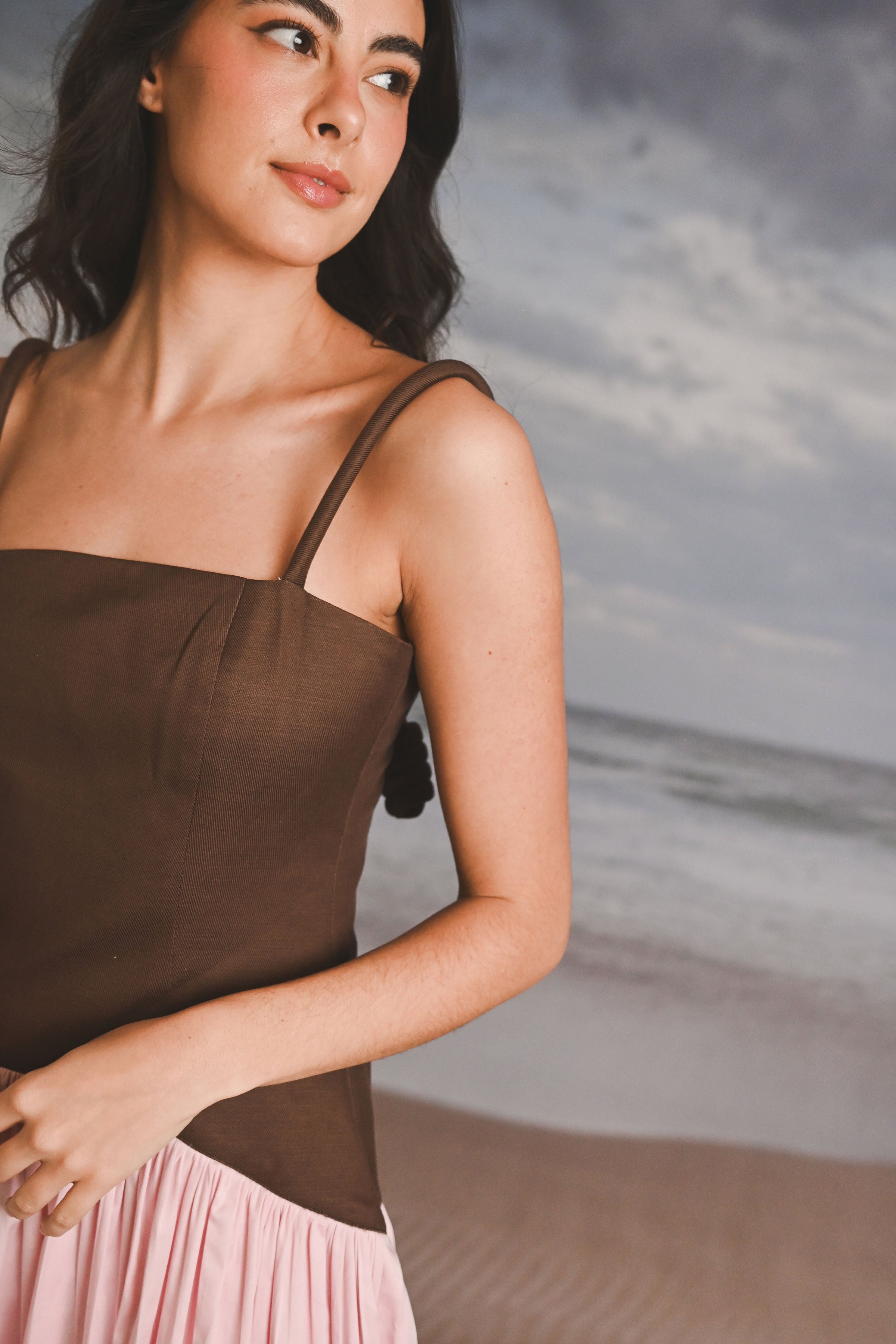 VESTIDO ALGODÓN BICOLOR