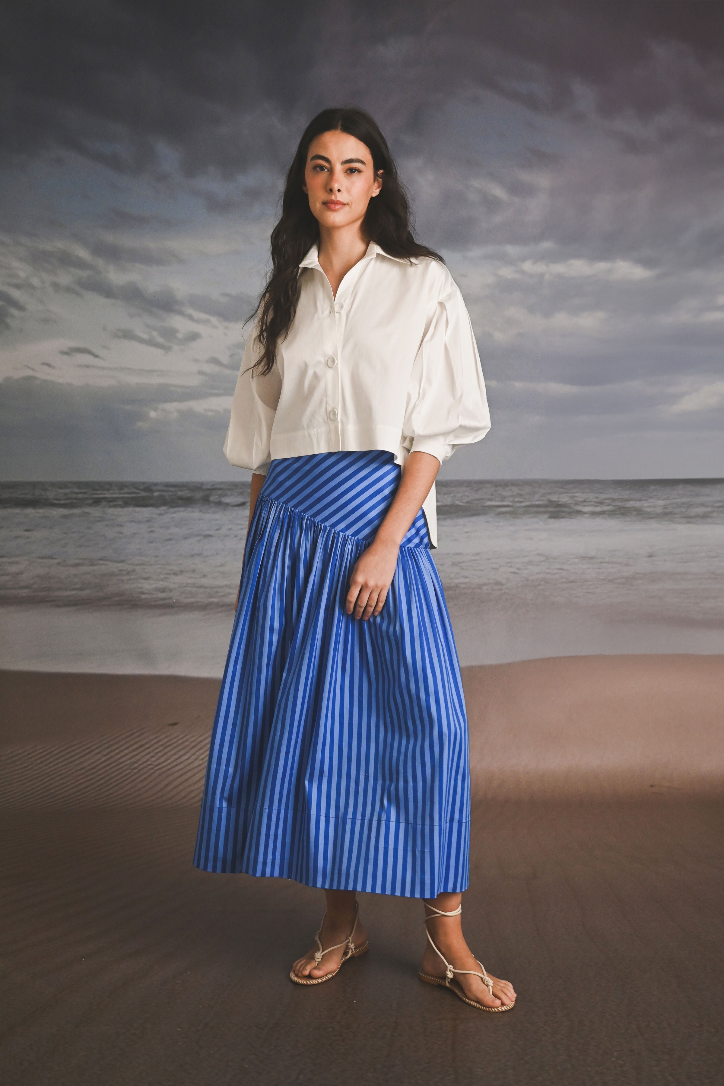 FALDA ESTAMPADA RAYAS