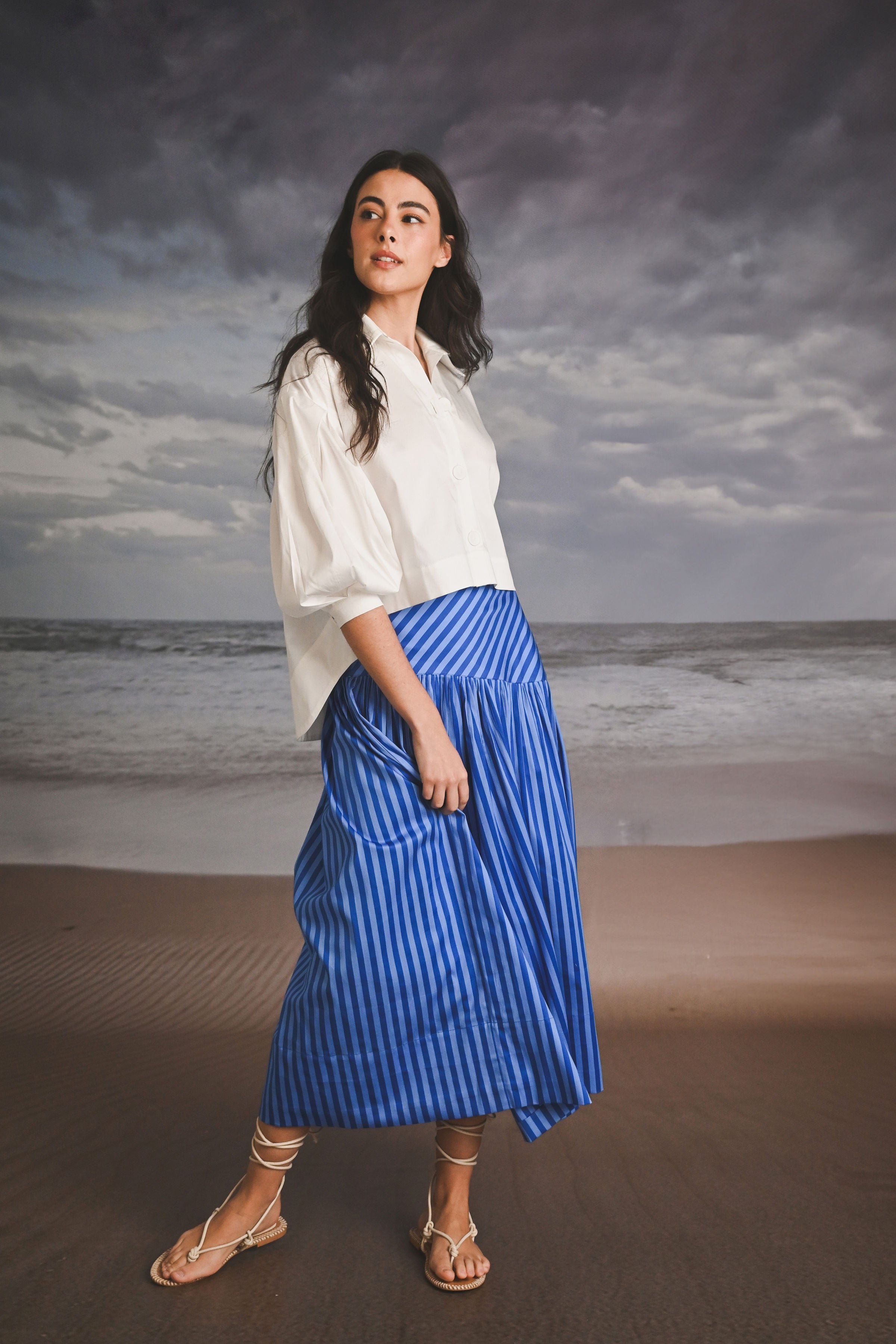 FALDA ESTAMPADA RAYAS