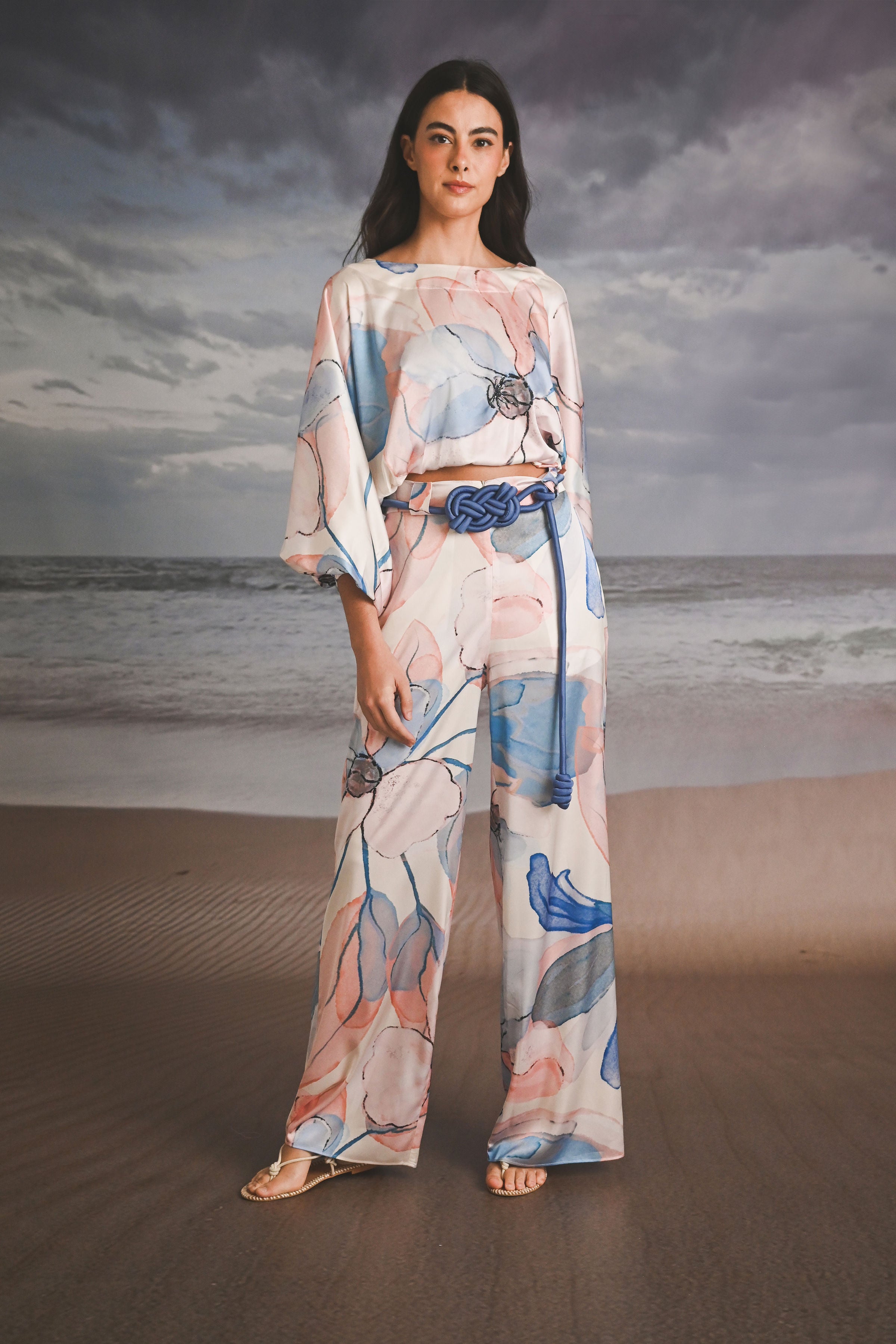 PANTALON DE SEDA ESTAMPADO