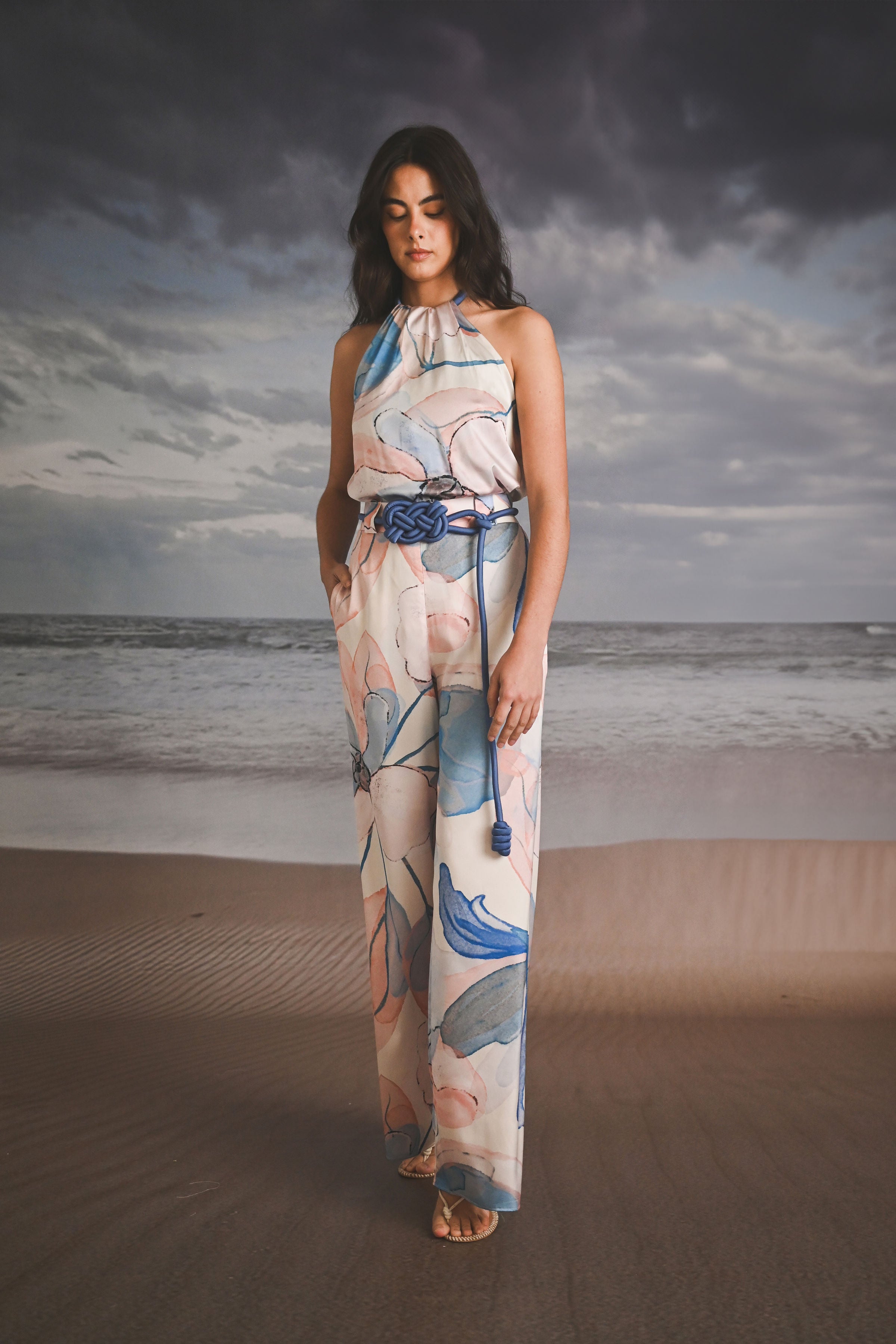 PANTALON DE SEDA ESTAMPADO