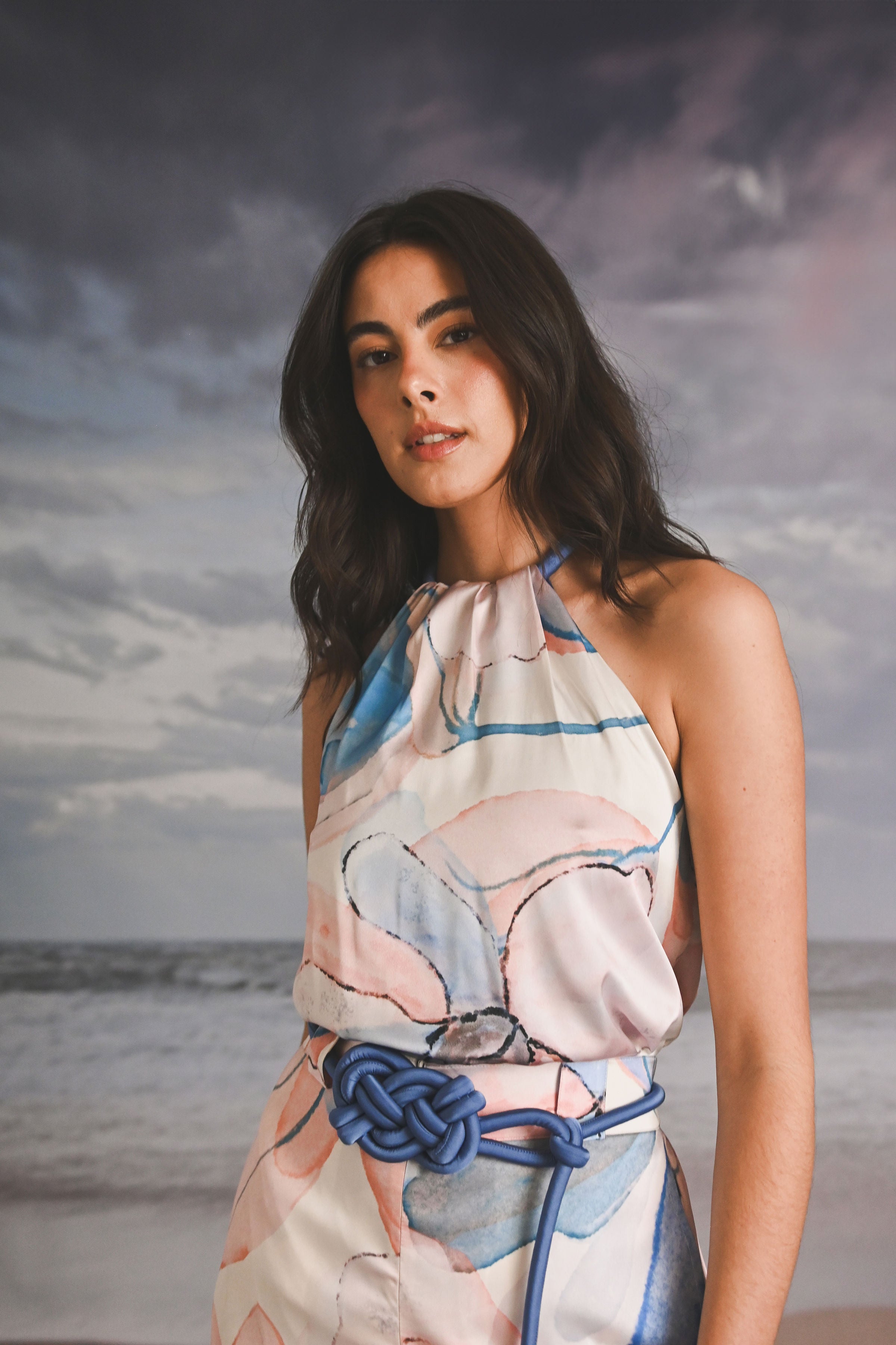 BLUSA HALTER DOBLEFAZ