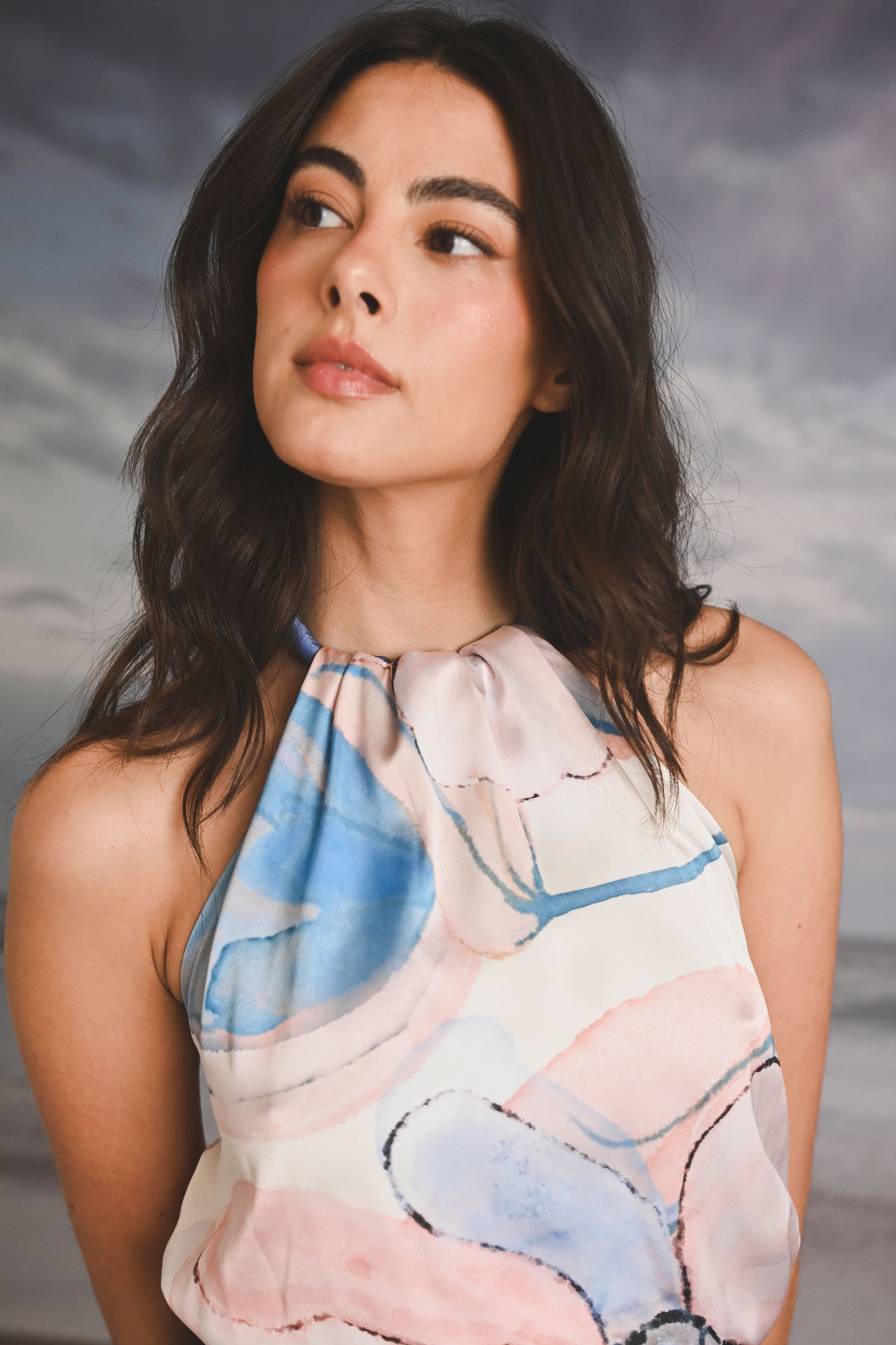 BLUSA HALTER DOBLEFAZ